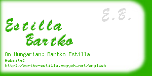 estilla bartko business card